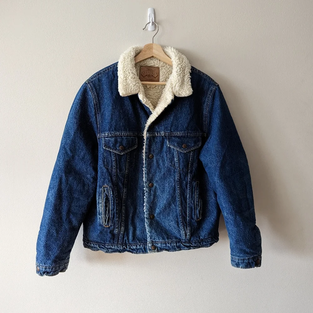 Vintage Trucker Sherpa-lined Jean Jacket - Picture 1 of 7